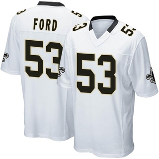 Game Jaylan Ford Men's New Orleans Saints Jersey - White