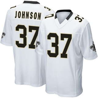 Game Lawrence Johnson Men's New Orleans Saints Jersey - White