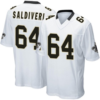 Game Nick Saldiveri Men's New Orleans Saints Jersey - White