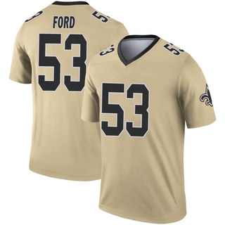 Legend Jaylan Ford Men's New Orleans Saints Inverted Jersey - Gold