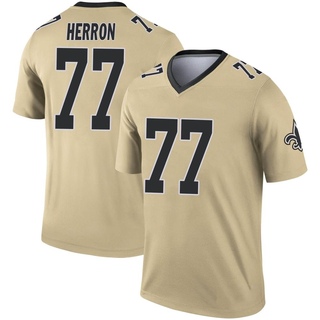 Legend Justin Herron Men's New Orleans Saints Inverted Jersey - Gold