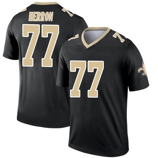 Legend Justin Herron Men's New Orleans Saints Jersey - Black