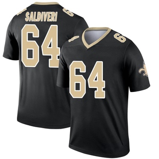 Legend Nick Saldiveri Men's New Orleans Saints Jersey - Black