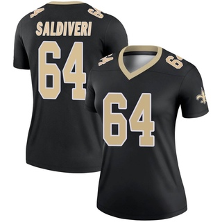 Legend Nick Saldiveri Women's New Orleans Saints Jersey - Black