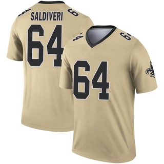 Legend Nick Saldiveri Youth New Orleans Saints Inverted Jersey - Gold