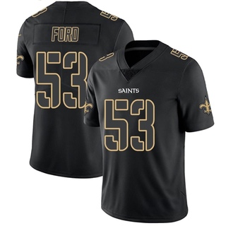 Limited Jaylan Ford Men's New Orleans Saints Jersey - Black Impact