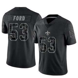 Limited Jaylan Ford Men's New Orleans Saints Reflective Jersey - Black