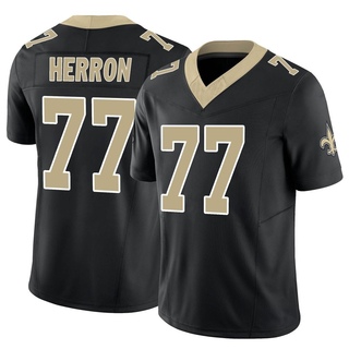 Limited Justin Herron Men's New Orleans Saints Vapor F.U.S.E. Jersey - Black