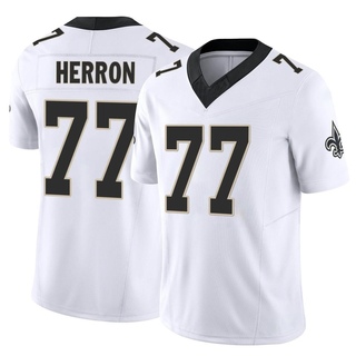 Limited Justin Herron Men's New Orleans Saints Vapor F.U.S.E. Jersey - White