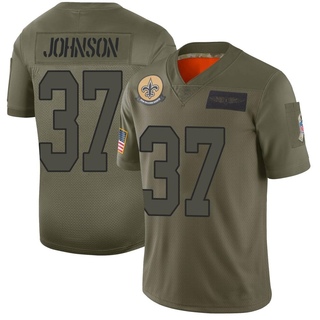 Limited Lawrence Johnson Men's New Orleans Saints 2019 Salute to Service Jersey - Camo