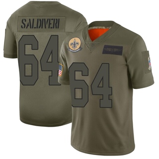 Limited Nick Saldiveri Men's New Orleans Saints 2019 Salute to Service Jersey - Camo