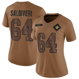 Limited Nick Saldiveri Women's New Orleans Saints 2023 Salute To Service Jersey - Brown