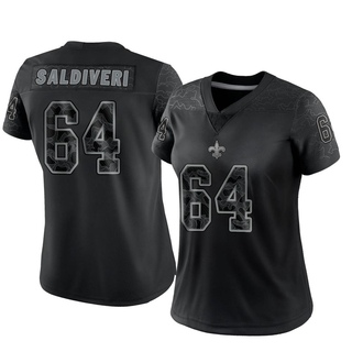 Limited Nick Saldiveri Women's New Orleans Saints Reflective Jersey - Black