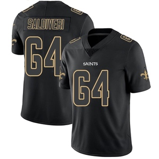 Limited Nick Saldiveri Youth New Orleans Saints Jersey - Black Impact