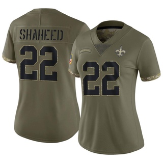 Limited Rashid Shaheed Women's New Orleans Saints 2022 Salute To Service Jersey - Olive